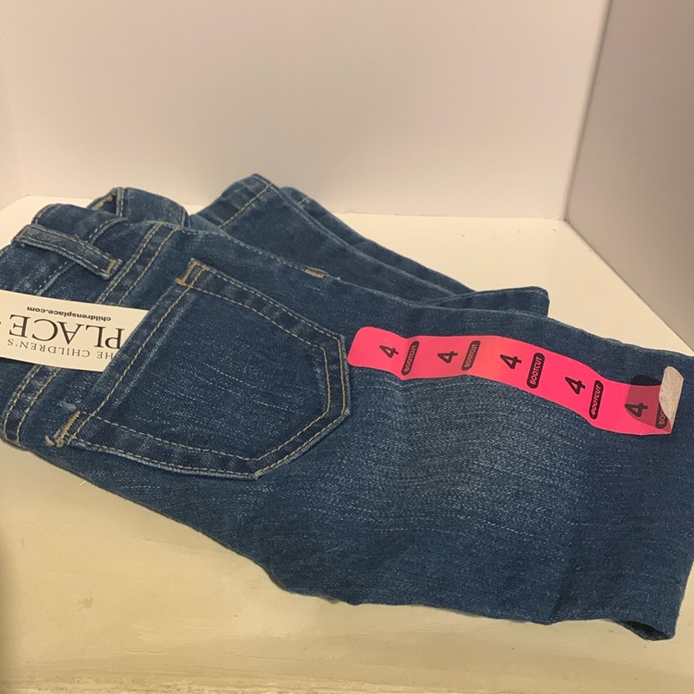 The Children's Place Size 4 Girls Bootcut Blue Jeans -NWT